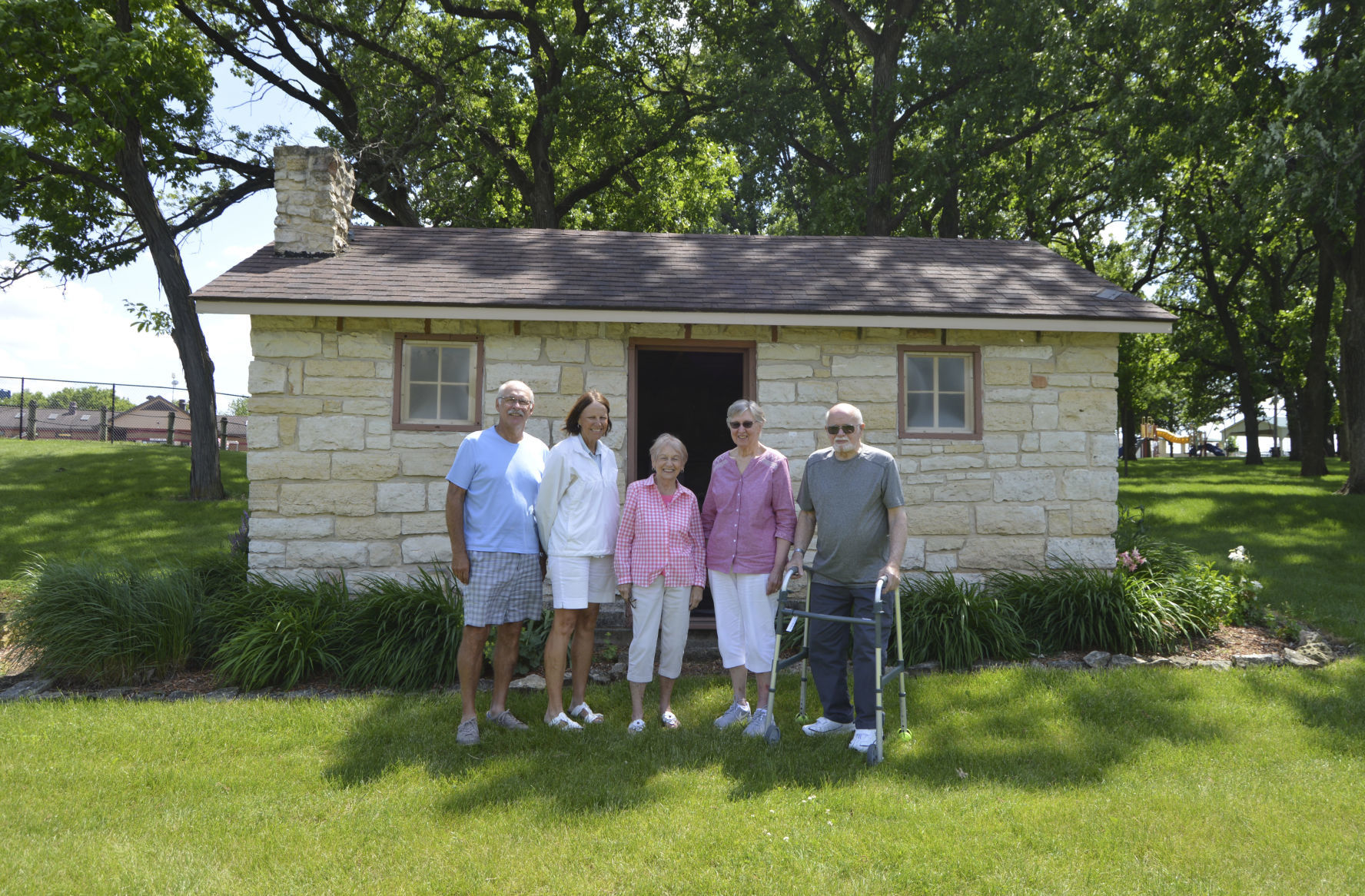 Descendants visit Christoph Stone House
